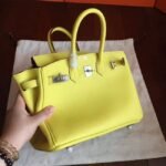 Yellow Hermes Birkin 25cm Premium Handmade Imitation - Image 2