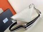 Prada Triangle Shoulder Bag Fake in White - Image 7