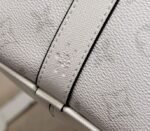 Louis Vuitton Taiga Leather Keepall Bandouliere 50 Travel Bag In White - Image 9