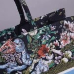 Dior Large Book Tote Bag Fake in Blue D-Constellation Embroidery - Image 2