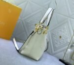 Louis Vuitton Monogram Empreinte Leather Bundle Bag In Cream - Image 3