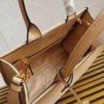 Prada Symbole Small Bag Imitation with Topstitching in Beige - Image 9