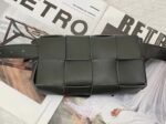 Fake Bottega Veneta Cassette Belt Bag Black - Image 3