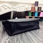 Black Swift Leather Replica Hermes Kelly Danse Versatile Handbag - Image 7