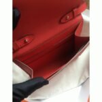 Red luxury replica Hermes Clic wallet with strap - Image 2