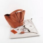 Orange knockoff Hermes Picotin Lock handbag - Image 2