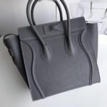 Celine Micro Luggage Tote Bag Faux in Kohl - Image 5