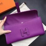 Cyclamen Replica 1:1 Hermes Jige Elan 29 Bright Pink Clutch - Image 3