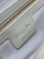Dior Small Jolie Top Handle Bag Replica in White Cannage Calfskin - Image 3