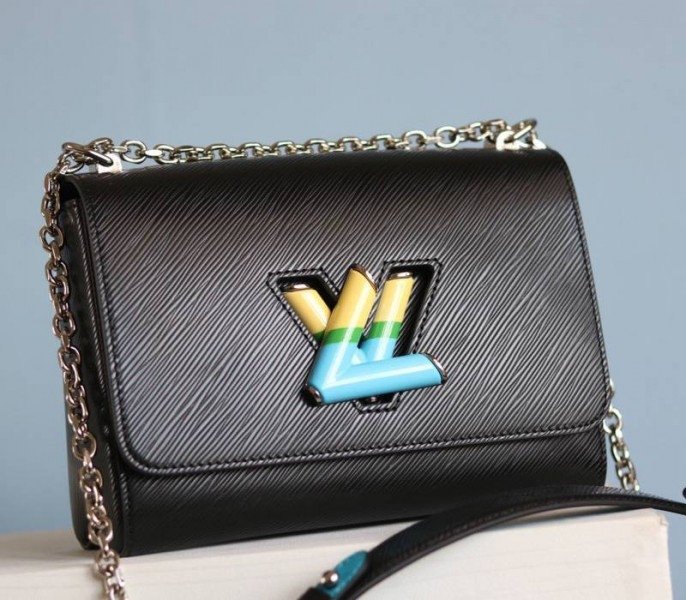 20761C5A-3935-F376-8628-F84C68D6F7DE.jpg Louis Vuitton Epi Leather Twist MM Limited Edition Bag In Black - Image 1