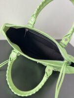 Knockoff Balenciaga Le City Small Bag Green Arena Lambskin - Image 10