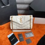 Replica Saint Laurent Puffer Small Chain Bag White Lambskin - Image 7