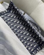 Dior Medium Book Tote Bag Replica in Blue Dior Oblique Embroidery - Image 7