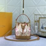 Louis Vuitton LV By The Pool Monogram Tiles Canvas Nano Noe Bag In Coral