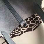 Blue braided handles fake luxury Hermes Lin Picotin Lock 22cm handbag - Image 7