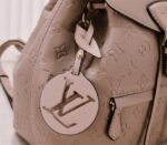 Louis Vuitton Monogram Empreinte Leather Montsouris PM Backpack In Tourterelle Gray - Image 7