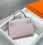 Hermes Kelly Mini II Bag Replica in Mauve Pale - Image 2