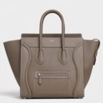 Celine Mini Luggage Tote Bag Knockoff in Souris