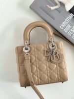 Dior Small Lady Dior My ABCDior Bag Replica in Beige Cannage - Image 5