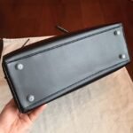 So Black Imitation Hermes Kelly Retourne 32cm French Style Bag - Image 2
