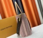 Louis Vuitton Neverfull Bandouliere Inside Out MM Tote In Monogram Canvas And Peony Pink Textile - Image 4