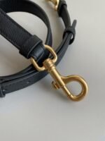 Dior Saddle Bag with Strap Fake in Black Grained Calfskin - Image 2