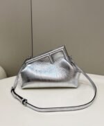 Top Quality Knockoff Fendi First Small Bag In Silver - Image 8