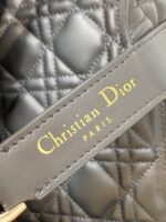 Dior Toujours Medium Bag Replica in Black Macrocannage Calfskin - Image 5