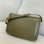 Fake Saint Laurent Medium Solferino Bag Khaki Green Calfskin - Image 2