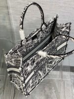 Dior Large Book Tote Bag Knockoff in White Plan de Paris Embroidery - Image 13
