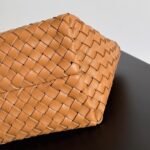 Top Quality Replica Bottega Veneta Cabat Mini Bag In Caramel Intrecciato Lambskin - Image 8