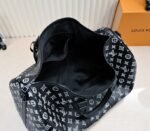 LV Monogram Shadow Keepall Bandouliere 50 In Black - Image 5