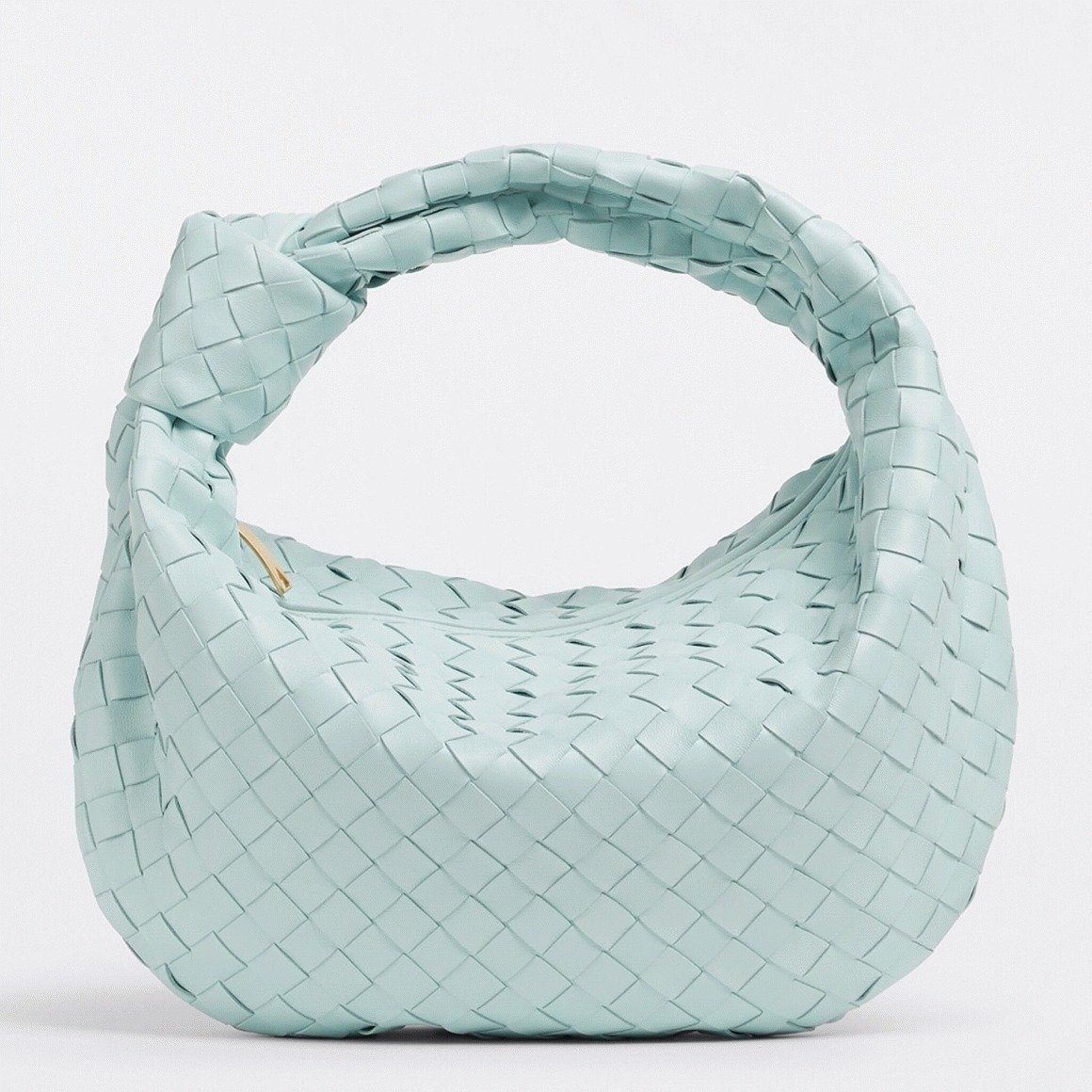 23909719-4AEE-23BA-842A-6624D81DFA79.jpg Fake Bottega Veneta BV Jodie Teen Bag Teal Washed - Image 1