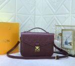 LV Monogram Empreinte Leather Metis In Wine