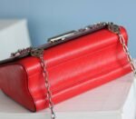 Louis Vuitton Epi Leather Twist MM With Flowers Jewels Chain Bag In Red - Image 7