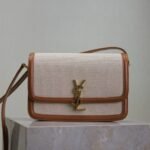 SOLFERINO MEDIUM SATCHEL IN BOX SAINT LAURENT LEATHER