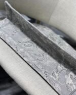 Dior Large Book Tote Bag Knockoff in Gray Toile de Jouy Reverse Embroidery - Image 7