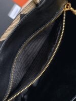 Prada Symbole Small Bag Replica in Black/Beige Jacquard Fabric - Image 4
