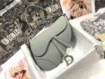 Dior Saddle Bag Faux in Grey Ultramatte Calfskin - Image 2
