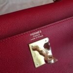 Red Epsom Replica Hermes Kelly 32cm Sellier Classic Bag - Image 2