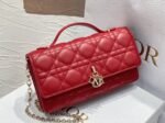 Dior Miss Dior Mini Bag Knockoff in Red Cannage Lambskin - Image 8