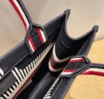 Dior Large Book Tote Bag Replica in DiorAlps Blue Three-Tone Embroidery - Image 2