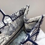 Dior Large Book Tote Bag Knockoff in Around The World Embroidered Canvas - Image 8