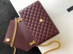 Fake Saint Laurent Envelope Medium Bag Bordeaux - Image 8