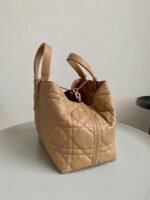 Dior Toujours Large Bag Fake in Brown Macrocannage Calfskin - Image 10