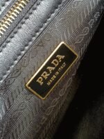 Prada Symbole Small Bag Replica in Black/Beige Jacquard Fabric - Image 3