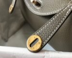 Replica Hermes Lindy Mini handbag in taupe color - Image 3