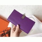Ultraviolet Taupe Knockoff Hermes Bearn Wallet - Image 5