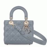 Dior Small Lady Dior My ABCDior Bag Fake in Blue Cannage Lambskin