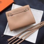 Brown Swift Leather High Quality Replica Hermes Kelly Danse Classic Purse - Image 6